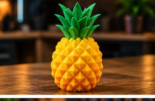 Two-color pineapple print